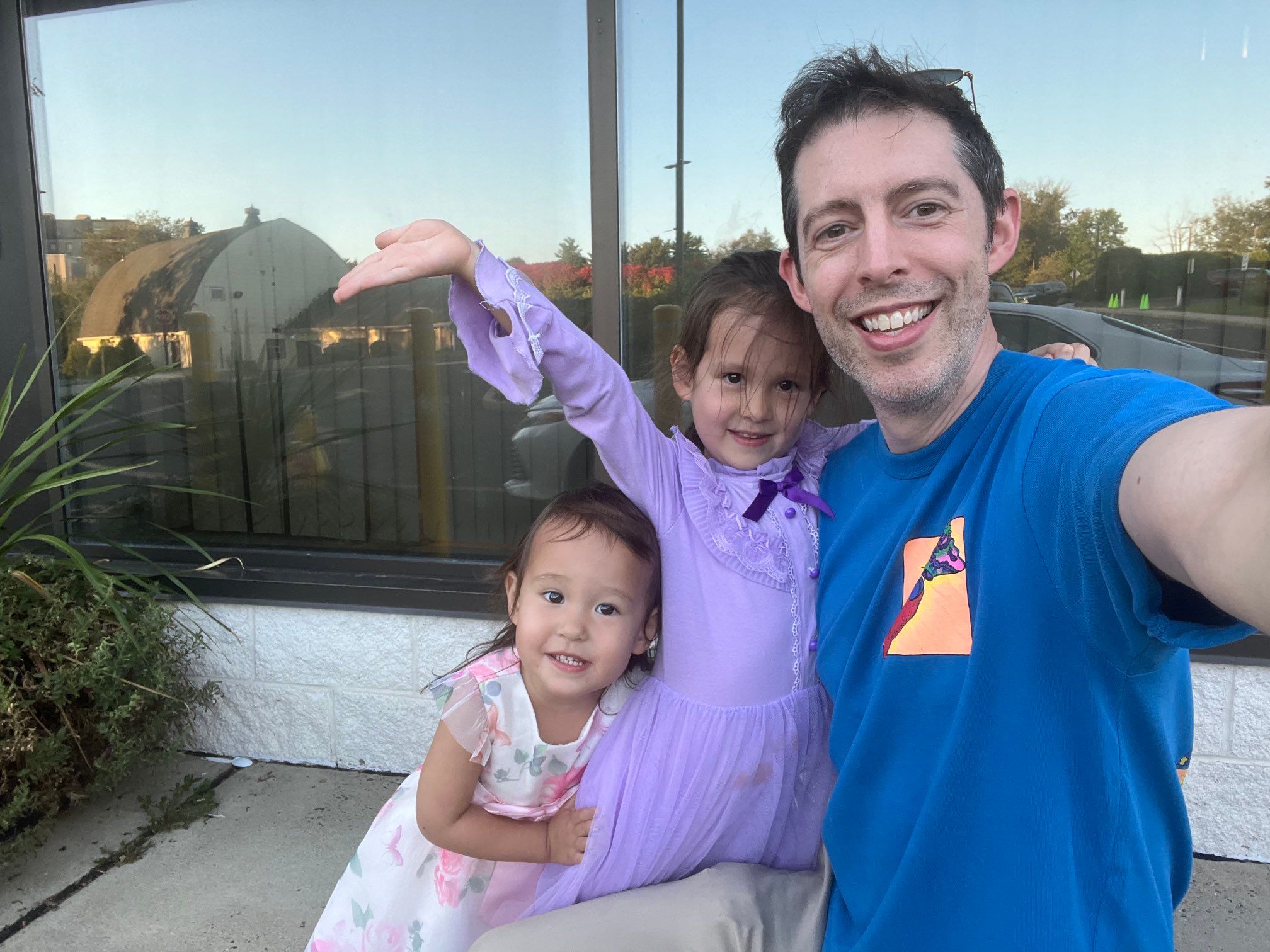 William Entriken with his children